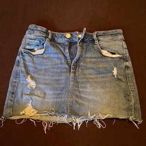 jean short skirt
